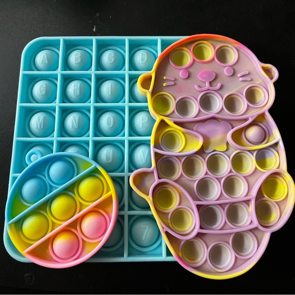 Set of 8 Fidget poppit pop it popit toys - Picture 8 of 11